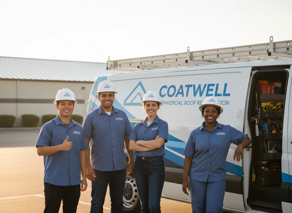 Commercial roof coating company in Tioga, TX
